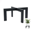 Metal Plant Stands Indoor Outdoor, Heavy-Duty Short Black Plant Holder for 5-12 Inch Flower Pots - 1/2/3 Pack Low Stand for Balcony, Corner, Desk, Table Top (Plant Not Included)(1PCS)