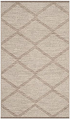 SAFAVIEH Montauk Collection Accent Rug - 3' x 5', Beige, Handmade Cotton, Ideal for High Traffic Areas in Entryway, Living Room, Bedroom (MTK821E) - color: Beige, size: 3' x 5' (Rectangular)