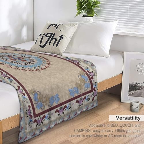 Traditional Boho Throw Blanket,Bohemian Traditional Vintage Texture Colourful Abstract Geometry Pattern Soft Throw Blanket for Couch Sofa Camping Office Travel Home Bedroom Decor All Seasons 30"x40" - color: Boho-4, size: 30x40in