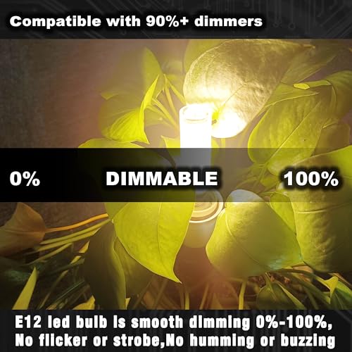 E12 Dimmable LED Candelabra Light Bulbs 100 Watt Equivalent 2700K Warm White 1000 Lumen 10W E12 C7 T6 LED Corn Bulbs for Home Decorative Chandelier Ceiling Fan Pendant Lighting Salt Lamp,3 Pack - color: 2700k Warm White, size: 10 Watt-Dimmable-3 Pack