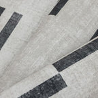 ReaLife Rugs Machine Washable Area Rug Runner - Living Room Bedroom Bathroom Kitchen Entryway Office -Non-Slip Baking Low Pile Stain Resistant Premium - Modern Geometric Loki-Beige & Black 2'6" x 6' - color: Loki - Beige Black, size: 2'6" x 6' (Rectangula