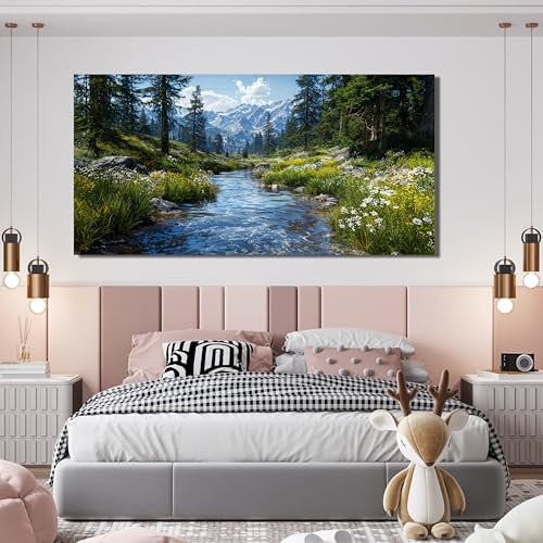 Canvas Wall Art Decor Green Nature Wall Art Prints Artwork For Walls Landscape Botanical Wall Art Decorations Canvas Art Wall Decor Modern Wall Art Pictures For Living Room Hone Office Decor 20"X 40" - color: XY-01L, size: 40"L x 20"W