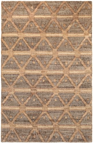 Dash & Albert Rumi Handwoven Jute Rug, 9.5 X 13.5 Feet, Browns Geometric Pattern - color: Rumi Brown, size: 9'6" x 13'6" (Rectangular)