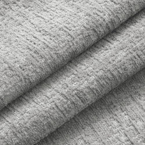 MIULEE Decorative Throw Pillow Covers 18x18 Pack of 2 Medium Grey Couch Pillow Covers Soft Cozy Textured Chenille Pillowcases for Home Decor Sofa Living Room Cushion Bedroom - color: Medium Grey, size: 18" x 18" (Pack of 2)