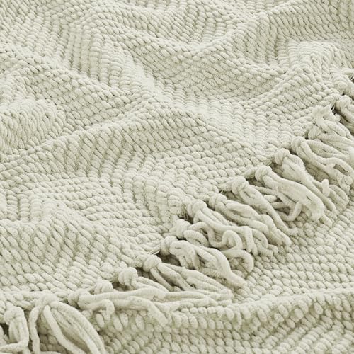 Home Soft Things Throw Blanket Knitted Tweed Throw 50'' x 60'', Oatmeal, Super Soft Cozy Warm Comfortable Breathable Throw for Living Room Chair Couch Bed Sofa Bedroom Home Décor - color: Oatmeal, size: 50 in x 60 in