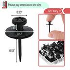 Mr. Pen- Double Headed Picture Hanging Nails, 25 Pack, Black, Picture Nails, Tacks for Wall Hangings, Pins, Thumb Tacks, Picture Hangers - color: Black, size: 25 Pack