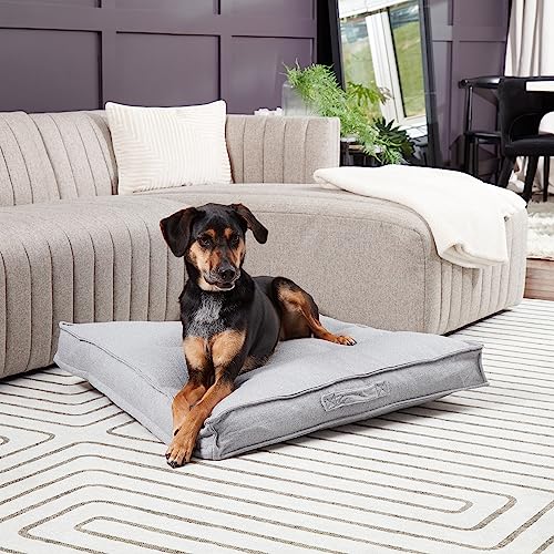 South Pine Porch Mila Square Tufted Pillow Style Dog Bed, Cement, Medium (32" x 32") - color: Cement, size: Medium (32" x 32")