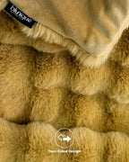 Ultra Soft Cozy Faux Fur Throw Blanket, Fuzzy Plush Thick Bubble Blanket, Oversize Luxury Fluffy Blanket for Couch, Sofa, Bedroom, and Living Room,50x60 Inches, Dark Yellow - color: Bubble Dark Yellow, size: Throw