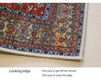 Boho Rug Vintage Medallion Area Rug Washable Distressed Floral Carpet for Living Room Bedroom Kitchen
