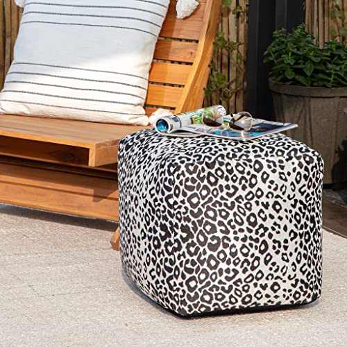 Anji Mountain 100% Handmade & Handcrafted Comfortable Home Décor Outdoor Pouf Ottoman Footrest for Living Room, Bedroom, Nursery, Kidsroom, Patio Furniture - (18" x 18" x 18"- Gray) - color: Amur Gray
