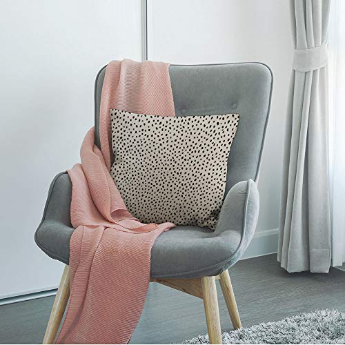 HGOD DESIGNS Polka Dot Throw Pillow Cover,Spot Irregular Scatter Doodle Scattered Snow Pieces Black and White Design Decorative Pillow Cases Linen Square Cushion Covers for Home Sofa Couch 18x18 inch - color: Color Z22