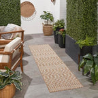 Nourison Home Positano Jute 2'2" x 10' Area Rug - Easy Clean, Non Shedding, Bed Room, Living Room, Dining Room, Kitchen (10' Runner) - color: Jute, size: 2'2" x 10' (Runner)