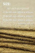 Coconut Fiber Mat, Yarrdfir 16x160 inch Natural Coconut Liners for planters Flower Basket, Natural Coconut Fiber mat, Garden Decoration, Animal pet pad, Reptile Carpet, Snow Mat (16 x 160) - size: 16x160