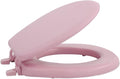 Soft Standard Vinyl Toilet Seat, Tea Rose - 17 Inch Soft Vinyl Cover with Comfort Foam Cushioning - Fits All Standard Size Fixtures - Easy to Install Fantasia by Achim Home Decor