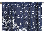 Popular Handicrafts Indian Hippie Bohemian Beautiful Ombre Color Mandala Curtain Panels Blue Silver - color: Blue Silver, size: 38"W x 83"L (Pack of 2)