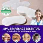 MoyRetty Disposable Non Woven Eye Covers, 100 Sheets, Cotton Paper for Facials Spa Skincare
