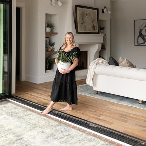 Capslpad 3x12 Beige Abstract Hallway Runner, Ultra Soft Fabric Washable Runner Rug, Non-Slip Rubber Backing, Stain Resistant Low Pile Runners for Hallways, Kitchen, Entryway, Bedroom - color: Beige, size: 3' x 12' (Runner)