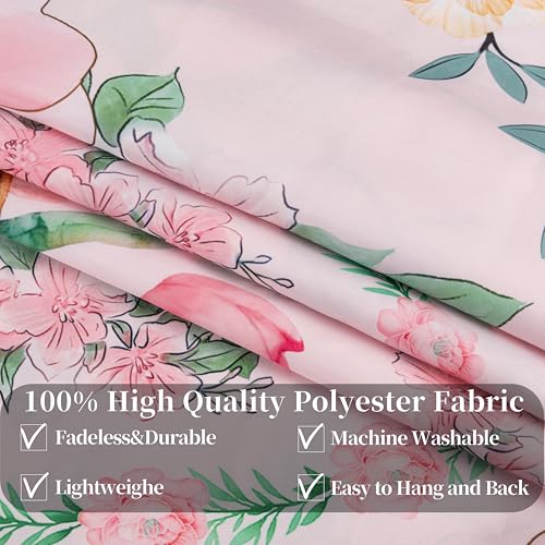 Tichgeim Pink Boho Mandala Floral Tapestry Wall Hanging for Bedroom, Bohemian Flower Aesthetic Cute Room Decor for Girls, Indian Style Tapestries for Dorm Office and Living Room 60" × 51" - color: Pink Mandala Tapestry, size: 60"L x 51"W