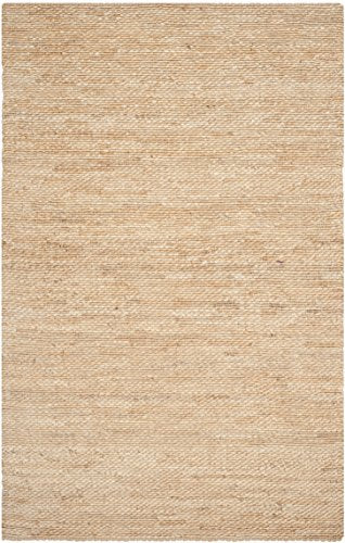 SAFAVIEH Natural Fiber Collection Area Rug - 6' x 9', Natural, Handmade Jute, Ideal for High Traffic Areas in Living Room, Bedroom (NF459A) - size: 6' x 9' (Rectangular)