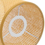 Angoily Rattan Lamp Shade for Table Lamps Woven Lamp Shade Cover for E27 Bulb Rustic Wicker for Bedroom Living Room Office Kitchen Entryway Decor