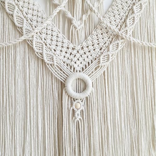Achart Macrame Wall Hanging Large- Boho Wall Decor- large wall art- Wall Decor Living Room- Macrame Tapestry Boho Decor for Bedroom (Triangle) - color: Triangle