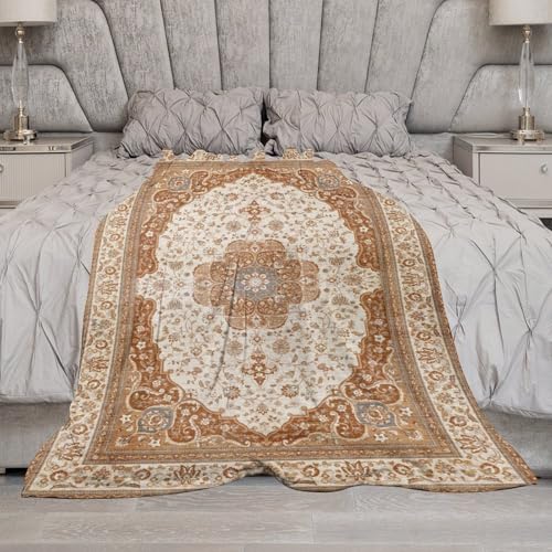 Boho Throw Blanket,Vintage Geometric Textured Rustic Farmhouse Pattern Soft Throw Blanket for Couch Sofa Camping Office Travel Home Bedroom Decor All Seasons 30"x40" - color: Boho-11, size: 30x40in