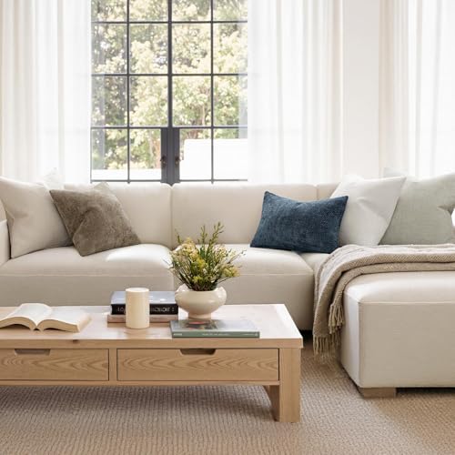 MIULEE Pack of 2 Couch Throw Pillow Covers 16x16 Inch Coastal Navy Blue Modern Boho Accent Decorative Pillow Covers Soft Chenille Farmhouse Cushion Covers for Home Decor Bed Sofa Living Room - color: Navy Blue, size: 16" x 16" (Pack of 2)