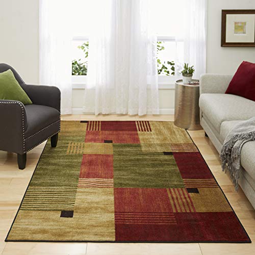 Mohawk Home Alliance Modern Geometric 5' x 8' Area Rug - Red - Perfect for Living Room, Dining Room, Office - size: 5' x 8' (Rectangular)
