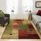 Mohawk Home Alliance Modern Geometric 5' x 8' Area Rug - Red - Perfect for Living Room, Dining Room, Office - size: 5' x 8' (Rectangular)