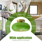 Green Ceiling Light - Mid Century Modern Flush Ceiling Light with Milk Glass Globe and Dark Green Lamp Shade in Brushed Brass for Dining Room - color: Flush-Green