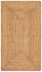 SAFAVIEH Area Rug 2x3 - Cape Cod Collection - Natural Brown, Handmade Braided Flat Weave Jute (CAP252A) - size: 2' x 3' (Rectangular)