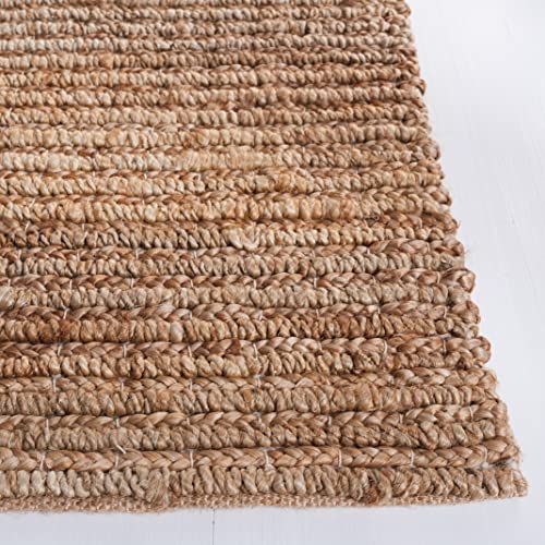 SAFAVIEH Area Rug 2x3 - Natural Fiber Collection - Natural Brown, Handmade Jute, Farmhouse Style, Chunky Textured Thick Pile (NF750C) - color: Natural, size: 2' x 3' (Rectangular)