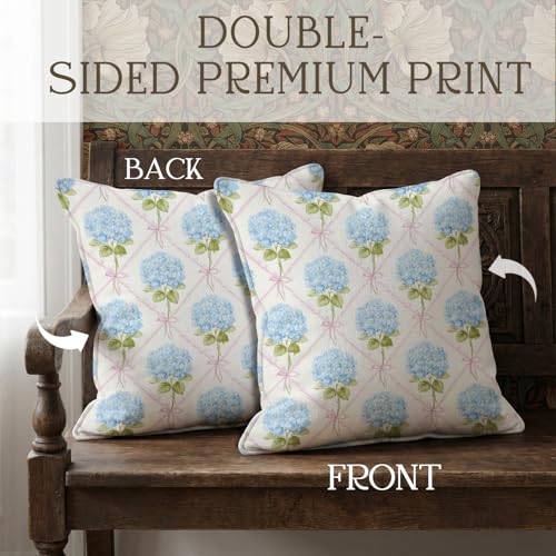 YOU FOUND ME Boho Throw Pillow Covers 18x18 Inch, Vintage Bohemian Carpet Print Pillowcase, Soft Decorative Cushion Cover for Couch Sofa Bedroom Living Room Decor (Blue&Pink) - color: Blue&pink