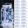 kolpop 18 Pack LED Fairy Lights Battery Operated with 3 Modes, Mini Twinkle String Lights Battery Powered Waterproof for Christmas Mason Jars Party,Cool White - color: Cool White, size: 18 Pack