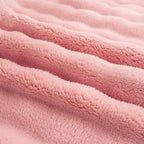 YUSOKI 3D Fleece Bubble Throw Blanket | 380GSM Ultra Soft Fluffy Plush | Non-Shedding Lightweight Cozy Blanket for Couch Sofa Bed | All Season(Light Pink,50 * 60inches) - color: Light Pink, size: Throw(50" x60")
