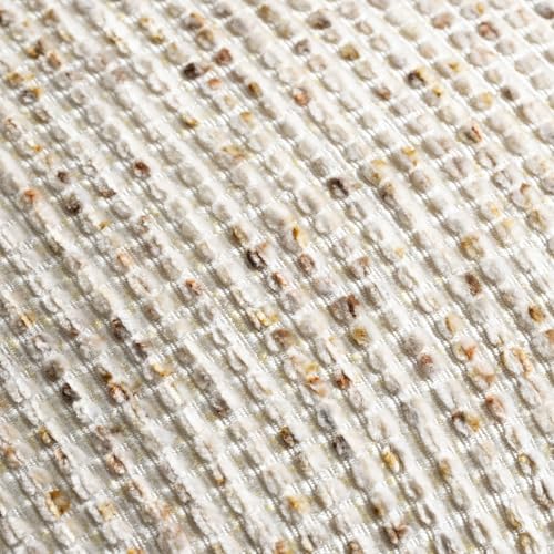 Pack of 2 Neutral Throw Pillow Covers 22x22 Boho Textured Dots Stripe Chenille Large Square Decorative Pillow Cases Accents for Living Room Couch Bed Farmhouse Home Decor, Beige - color: Beige, size: 22" x 22" (Pack of 2)