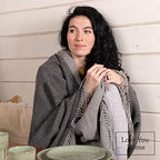 LYHome Merino Wool Blanket - Warm Throw for Cold Weather, Warmest Travel Outdoor Camping Blankets, Picnic Army and Military Throws, Comforter Soft & Cozy (55" x 79" Grey - Light Grey Double-Sided) - color: Grey - Light Grey Double-sided