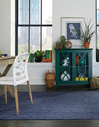 Unique Loom Braided Jute Collection Area Rug - Dhaka (3' 3" x 5' 3" Rectangle, Navy Blue) - color: Navy Blue, size: 3'3" x 5'3" (Rectangular)