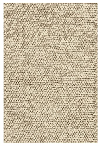 SAFAVIEH Natura Collection Accent Rug - 2'3" x 4', Beige, Handmade Wool Blend, Textured Design, Ideal for Hallway, Bedroom, Foyer (NAT620B) - color: Beige, size: 2'3" x 4' (Rectangular)