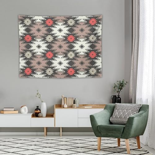Aztec Tapestry, Native Boho Ethnic Tribal Geometric Bohemia Retro Vintage Tapestries Home Decor for Living Room Bedroom Decoration 40in Wx30in H (102×76cm) - color: Bohemian Tapestry-18, size: 40in"Wx30in"H (102×76cm)