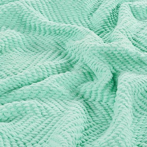 Home Soft Things Blue Throw Blanket Knitted Tweed Throw 50'' x 60'', Bay, Super Soft Cozy Warm Comfortable Breathable Throw for Living Room Chair Couch Bed Sofa Bedroom Home Décor - color: Bay, size: 50 in x 60 in