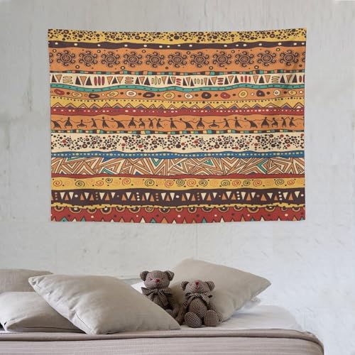 Boho Tribal Abstraction Tapestry, Retro Country Tribal Brown Bohemia Tapestries Home Decor for Living Room Bedroom Decoration 40in Wx30in H (102×76cm) - color: Bohemian Tapestry-17, size: 40in"Wx30in"H (102×76cm)