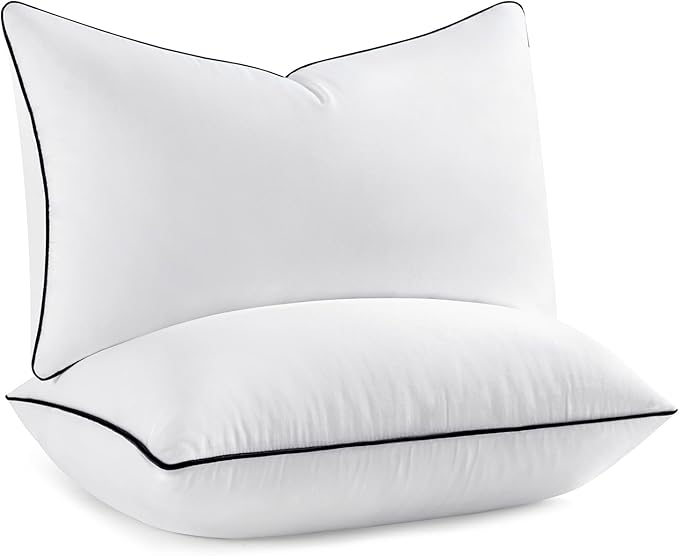 MIULEE 12x20 Pillow Inserts, Fluffy Down Alternative Filling Pack of 2 Ultra Soft Lumbar Throw Pillows for Sofa Couch Bed