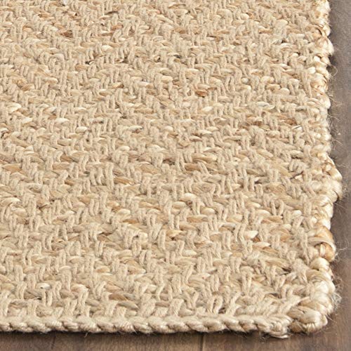 SAFAVIEH Natural Fiber Collection Accent Rug - 2' x 3', Natural, Handmade Farmhouse Fringe Jute, Ideal for High Traffic Areas in Entryway, Living Room, Bedroom (NF731A) - size: 2' x 3' (Rectangular)