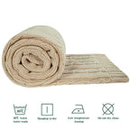 NTBAY 100% Pure Cotton Cable Knit Toddler Blanket, Super Soft Warm Breathable 30x40 Baby Blanket for Crib, Stroller, Nursery, Travel, Newborn, 30x40 Inches, Apricot - color: Apricot