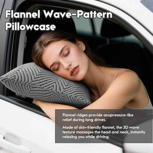Flannel Pillow Covers Decorative Square Cushion Covers Modern Ripple Pattern Soft Sofa Pillowcases for Living Room - color: Dark Gray03