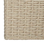 SAFAVIEH Outdoor - Rita Beige Wicker 3-Tier Plant Stand with Baskets, Vertical Flower Rack Planter Shelf for Patio, Balcony, Garden, 32.28"W x 11.02"D x 24.8"H (PAT7705B) - color: Beige