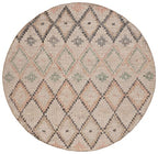 SAFAVIEH Kilim Collection 5' Round Beige/Gold KLM753G Handmade Moroccan Boho Jute & Cotton Entryway Foyer Living Room Bedroom Kitchen Area Rug - color: Beige/Gold, size: 5' (Round)