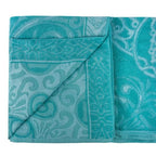 100% Cotton Throw Blanket for Couch Sofa or Bed All Season Terry Blankets & Throws, Lightweight & Breathable Cotton Blanket, Picnic Rug, Terry Bed Sheet (Turquoise) - color: Turquoise