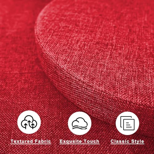 4PCS Floor Cushion | Floor Round Seat Cushions | 16''x2'' Chair Cushion with Removable Cover and Handle for Indoor Furniture (Burgundy) - color: Burgundy